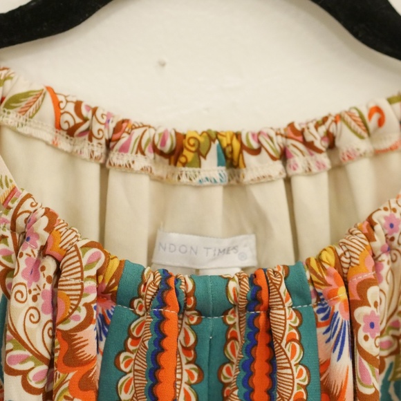 London Times Keyhole Multi-Colour Halter Dress - 8 - Picture 7 of 7